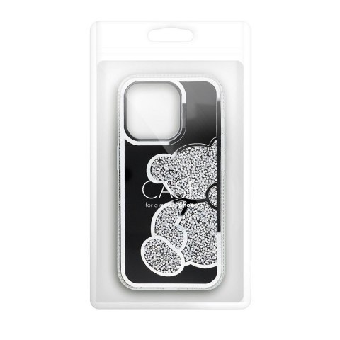 Etui na iPhone 12 / 12 PRO Teddy Bear srebrne