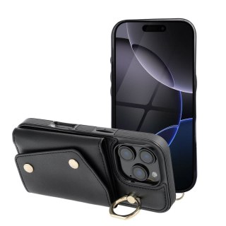 Etui na iPhone 12 / 12 PRO Wonder z portfelem czarne