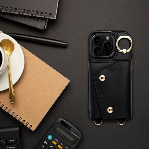Etui na iPhone 12 / 12 PRO Wonder z portfelem czarne
