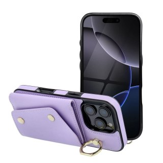 Etui na iPhone 12 / 12 PRO Wonder z portfelem liliowe