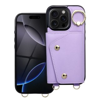 Etui na iPhone 12 / 12 PRO Wonder z portfelem liliowe