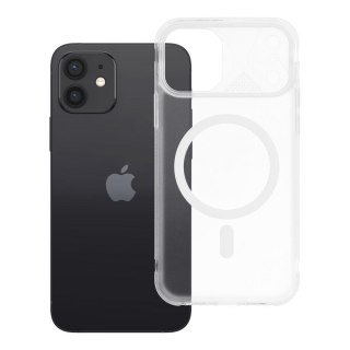 Etui na iPhone 12 / 12 Pro Aurora zgodne z MagSafe białe