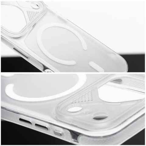 Etui na iPhone 12 / 12 Pro Aurora zgodne z MagSafe białe