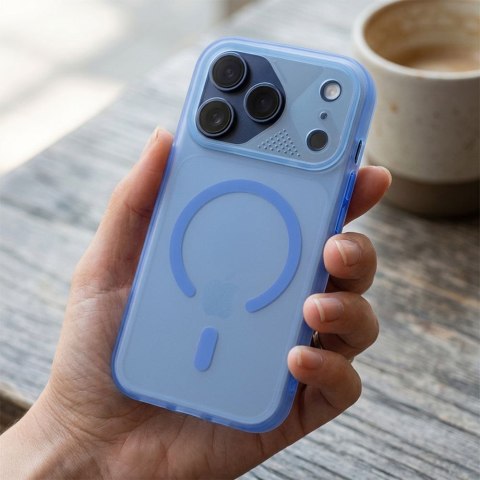 Etui na iPhone 12 / 12 Pro Aurora zgodne z MagSafe niebieskie