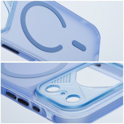 Etui na iPhone 12 / 12 Pro Aurora zgodne z MagSafe niebieskie