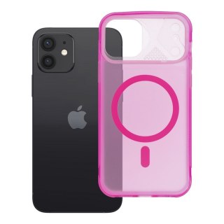 Etui na iPhone 12 / 12 Pro Aurora zgodne z MagSafe różowe
