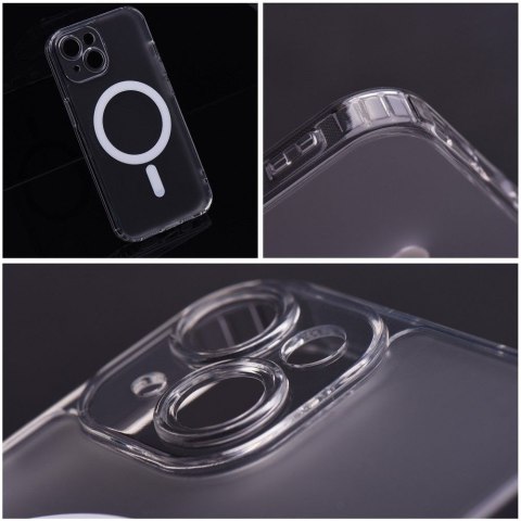 Etui na iPhone 12 PRO MAX Frost Mag Cover zgodne z MagSafe (camera protection) transparentne zmrożony