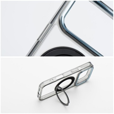 Etui na iPhone 13 Frame Circle Stand zgodne z MagSafe czarne
