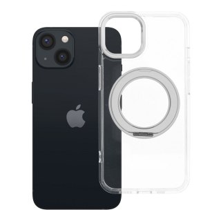 Etui na iPhone 13 Frame Circle Stand zgodne z MagSafe transparentne