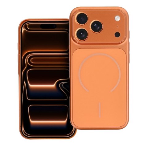 Etui na iPhone 13 PRO Make 17 zgodne z MagSafe pomarańczowe