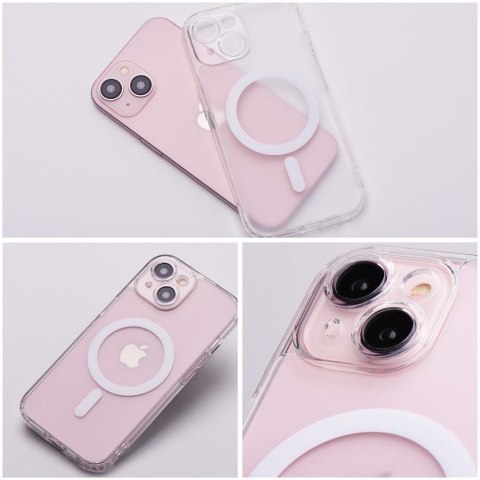 Etui na iPhone 14 PLUS Frost Mag Cover zgodne z MagSafe (camera protection) transparentne zmrożony