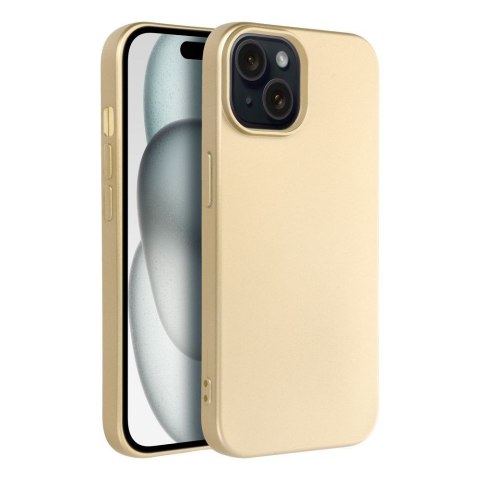 Etui na iPhone 15 Metallic złote