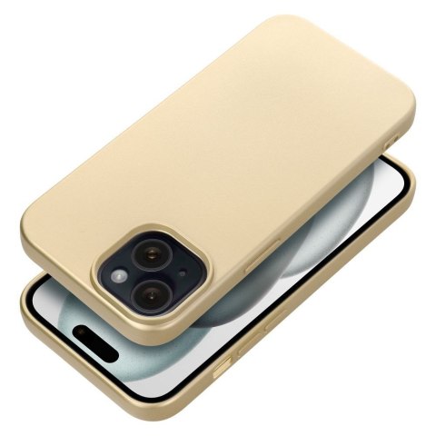 Etui na iPhone 15 Metallic złote