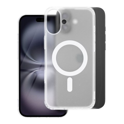 Etui na iPhone 15 PLUS Frost Mag Cover zgodne z MagSafe transparentne zmrożony