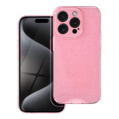Etui na iPhone 15 PRO Clear Case 2 mm Blink różowe