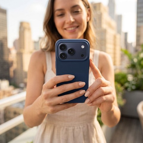 Etui na iPhone 15 PRO Easy Dual niebieskie