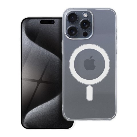 Etui na iPhone 15 PRO MAX Clear Case 2 mm Mag Cover zgodne z MagSafe (camera protection) transparentne