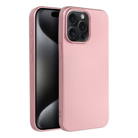 Etui na iPhone 15 PRO MAX Metallic różowe