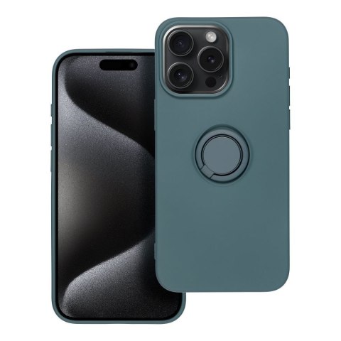 Etui na iPhone 15 PRO MAX Silicone Ring zielone