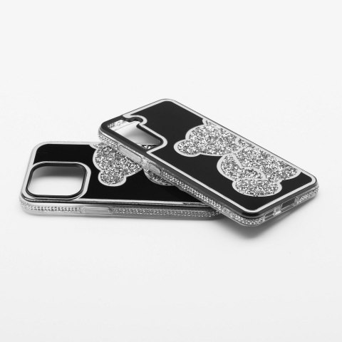 Etui na iPhone 15 PRO Teddy Bear srebrne