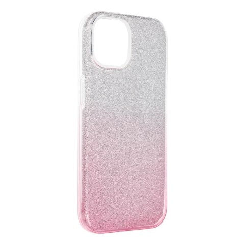 Etui na iPhone 15 Shining transparentne różowe