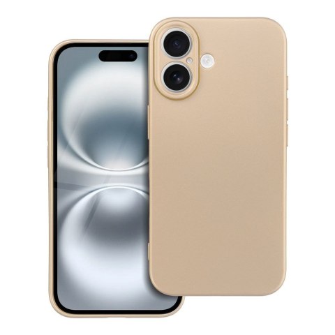 Etui na iPhone 16 Metallic złote
