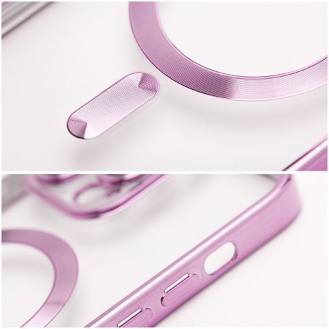 Etui na iPhone 16 PLUS Electro Mag Cover zgodne z MagSafe złoto różowe