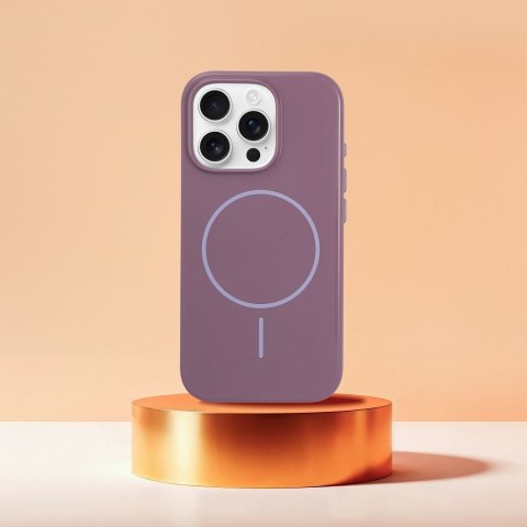 Etui na iPhone 16 PLUS Glossy Mag Cover zgodny z MagSafe fioletowe