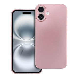 Etui na iPhone 16 PLUS Metallic różowe