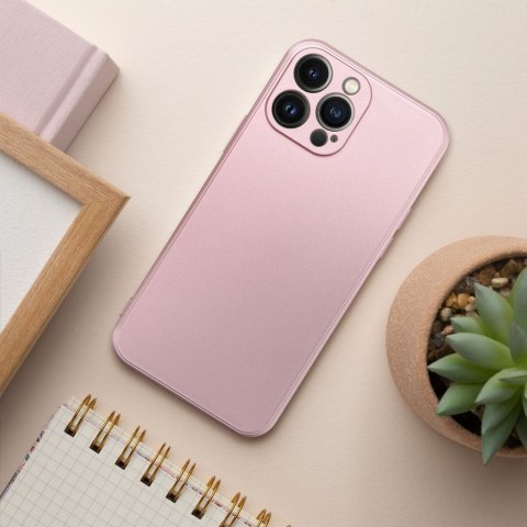 Etui na iPhone 16 PLUS Metallic różowe