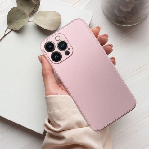 Etui na iPhone 16 PLUS Metallic różowe