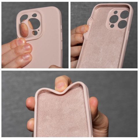 Etui na iPhone 16 PLUS Silicone 2mm (camera protection) pudrowy róż