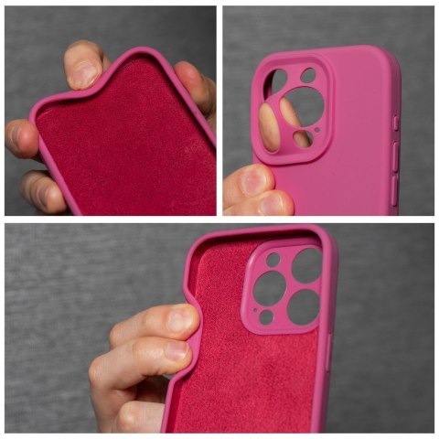 Etui na iPhone 16 PLUS Silicone 2mm (camera protection) różowe
