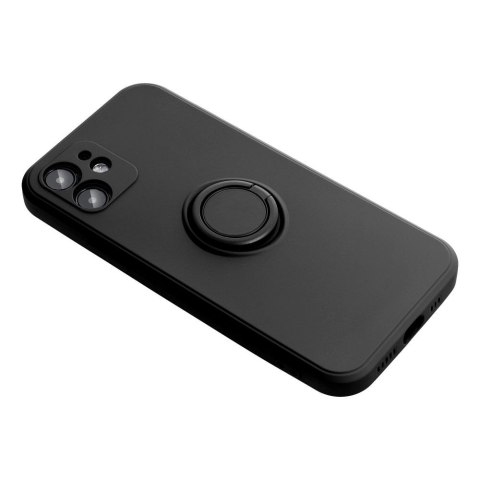 Etui na iPhone 16 PLUS Silicone Ring czarne
