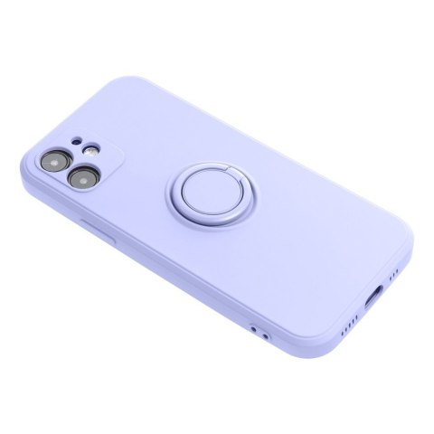 Etui na iPhone 16 PRO Silicone Ring fioletowe