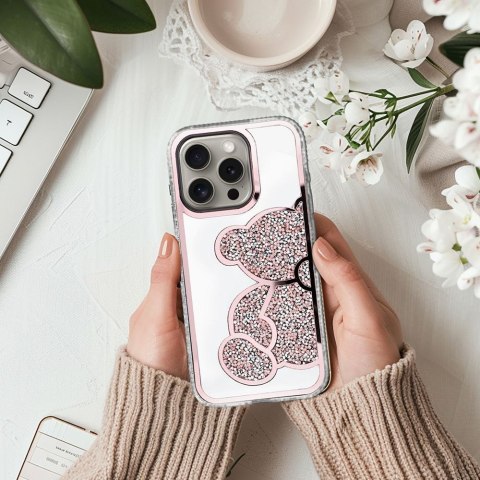 Etui na iPhone 16 PRO Teddy Bear różowe