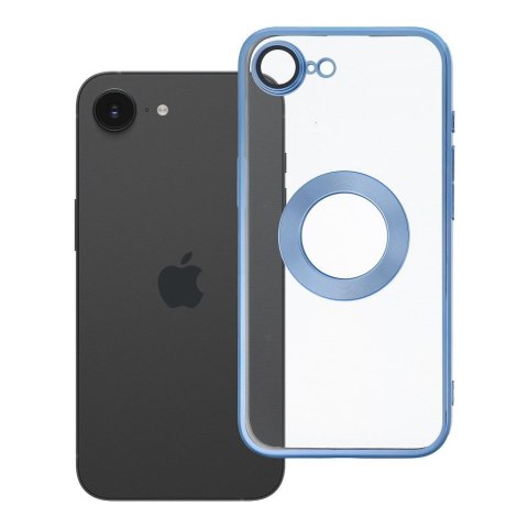 Etui na iPhone 16e (SE 4 2025) / 17e Glam niebieskie