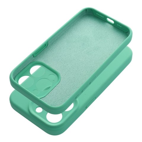 Etui na iPhone 16e (SE 4 2025) / 17e Silicone 2mm (camera protection) miętowe