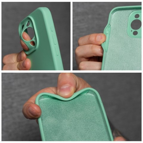 Etui na iPhone 16e (SE 4 2025) / 17e Silicone 2mm (camera protection) miętowe
