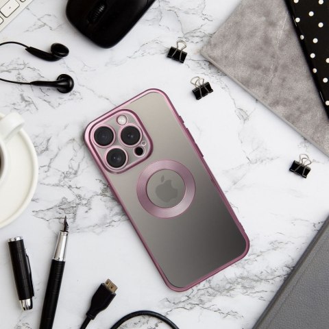 Etui na iPhone 17 AIR Glam pudrowy róż