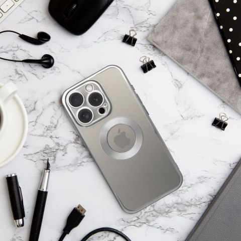 Etui na iPhone 17 AIR Glam srebrne