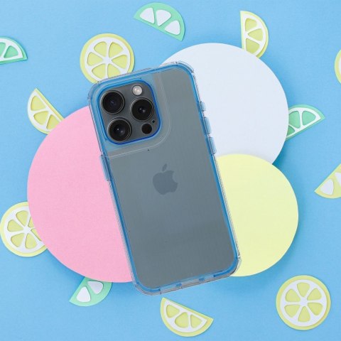 Etui na iPhone 17 AIR Matrix Clear niebieskie