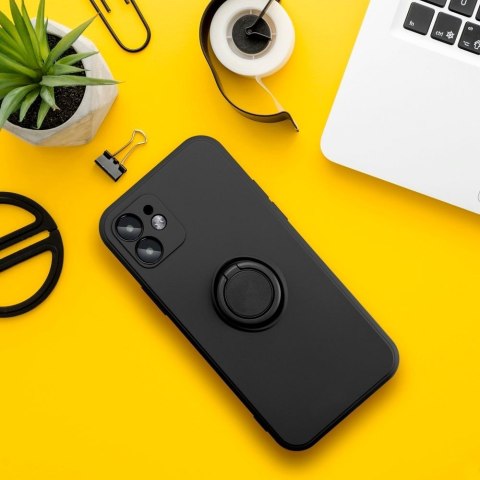 Etui na iPhone 17 AIR Silicone Ring czarne