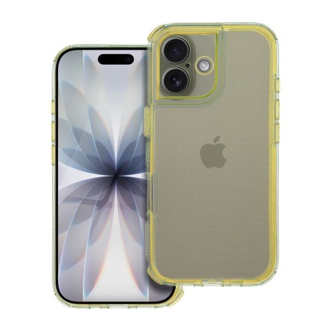 Etui na iPhone 17 Matrix Clear żółte