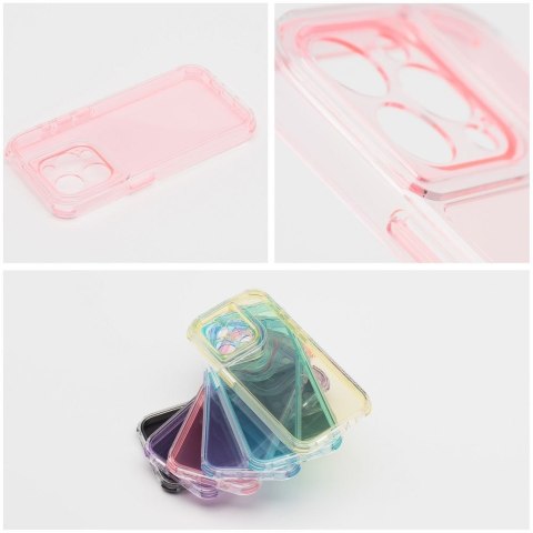 Etui na iPhone 17 Pro / 18 Pro (low camera edge) Matrix Clear pudrowy róż