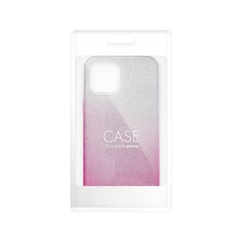 Etui na iPhone 17 Pro / 18 Pro (low camera edge) Shining transparentne różowe