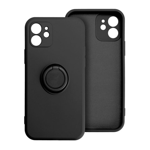 Etui na iPhone 17 Pro / 18 Pro (low camera edge) Silicone Ring czarne