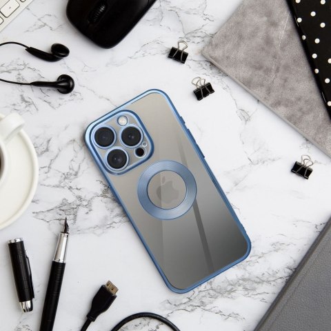 Etui na iPhone 17 Pro Max / 18 Pro Max (low camera edge) Glam niebieskie