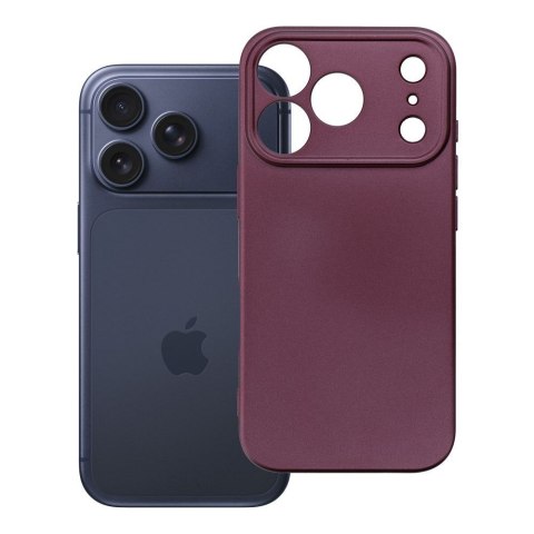 Etui na iPhone 18 Pro / 17 Pro Metallic burgundowy