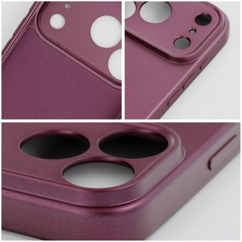 Etui na iPhone 18 Pro Max / 17 Pro Max Metallic burgundowy